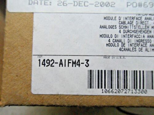 1 Allen-Bradley 1492-A1FM4-3 INTERFACE MODULE