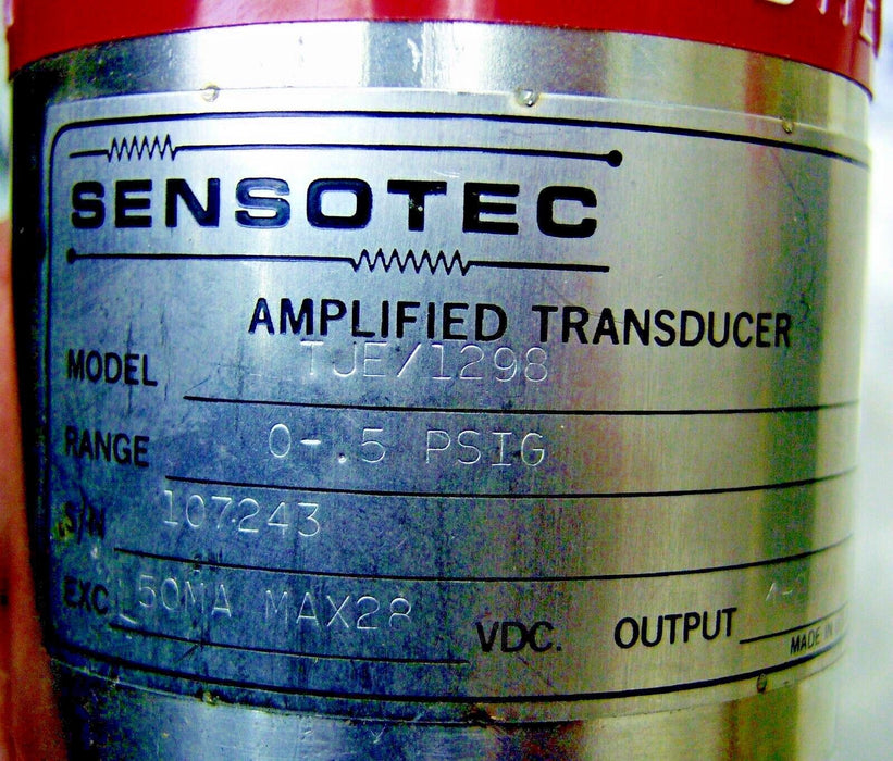 Sensotec Amplified Transducer TJE/1298