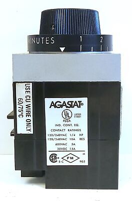 Agastat 7012AF 110/120 V AC 1-10 Minutes On-Delay Time Delay Relay