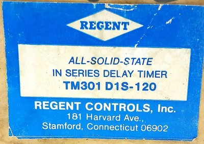 Regent TM301D1S-120 120 V AC 0-10 Sec Timer