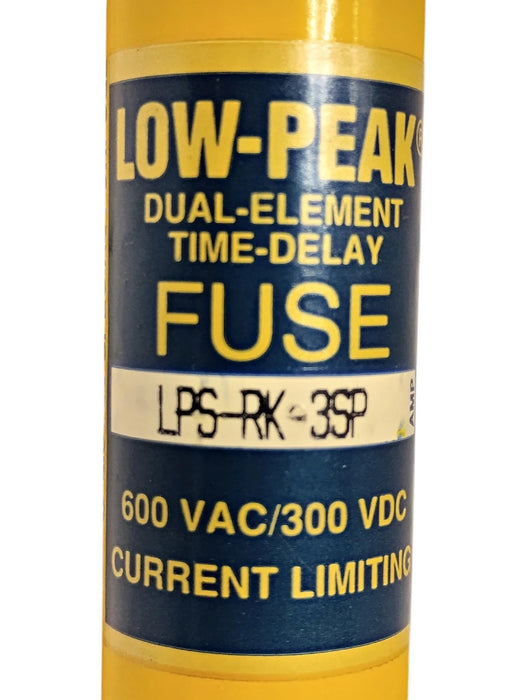 Bussmann LPS-RK-3SP 600VAC/300VDC 3 A Current-Limiting Time-Delay Fuse