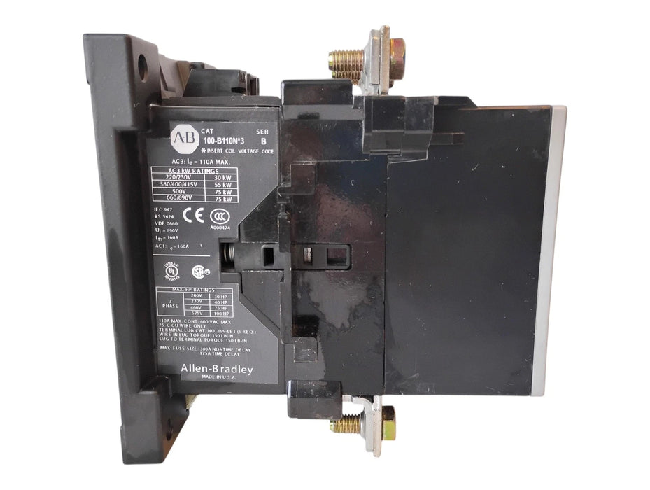 Allen-Bradley 100-B110ND3 Ser B 110/120 V AC 110 A 3 P Contactor
