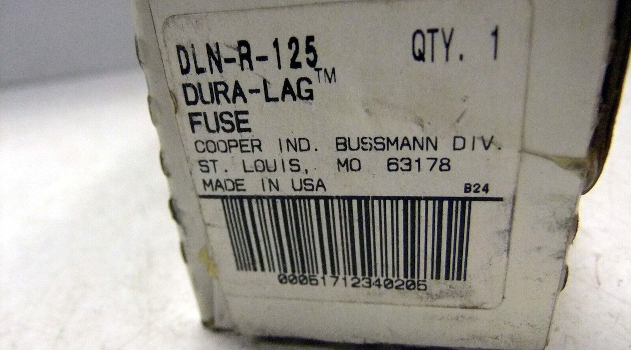 Buss DLNR125 Dura Lag Time Delay Fuse DLN-R-125