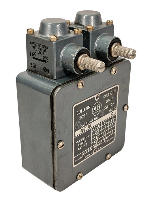 Allen-Bradley 802T-AD Series C 600 V AC 10 A Dual Rotary Gear Limit Switch
