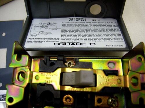 Square D Manual Starter 2510-FG-1 277VAC