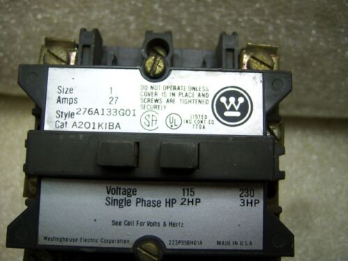 Westinghouse A201K1BA 276A133G01 Contactor