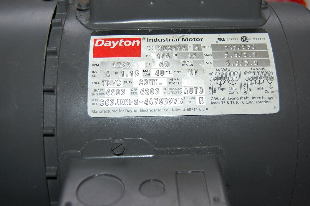 Dayton 5K263X Motor