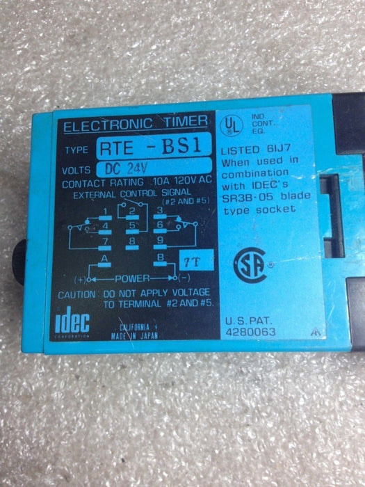 IDEC Rte-BS1 Timer With 27E893 Relay Mount