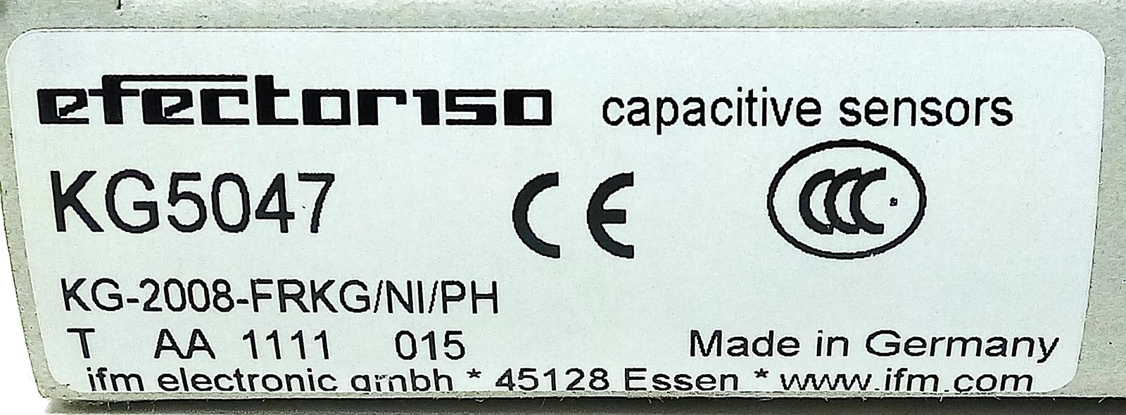 Efector KG-2008-FRKG/NI/PH KG5047 10-55 V DC Capacitive Proximity Sensor