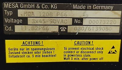 Mesa GmbH & Co MQA 1208 P66 DC Servo Drive