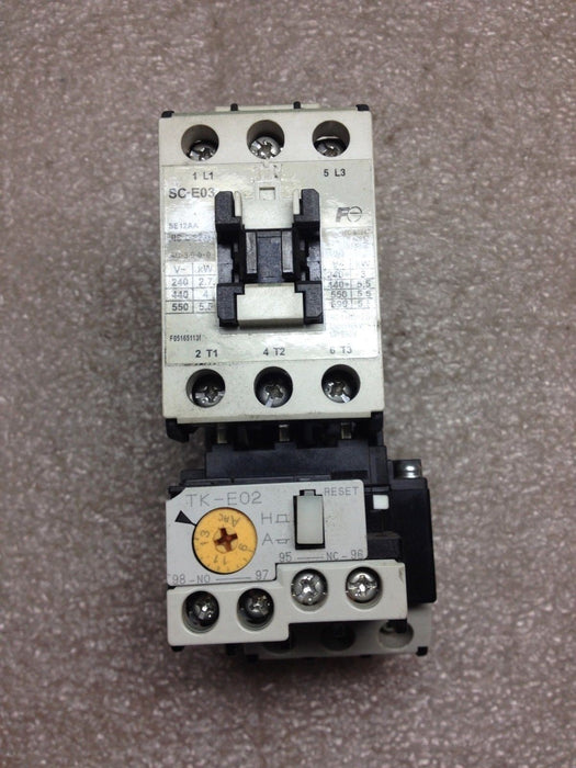 Fuji SC-E03 CONTACTOR WITH TK-E02 RELAY