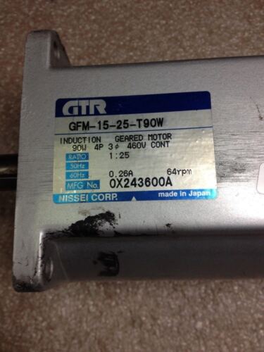 Nissei GTR GFM-15-25-T901 Motor