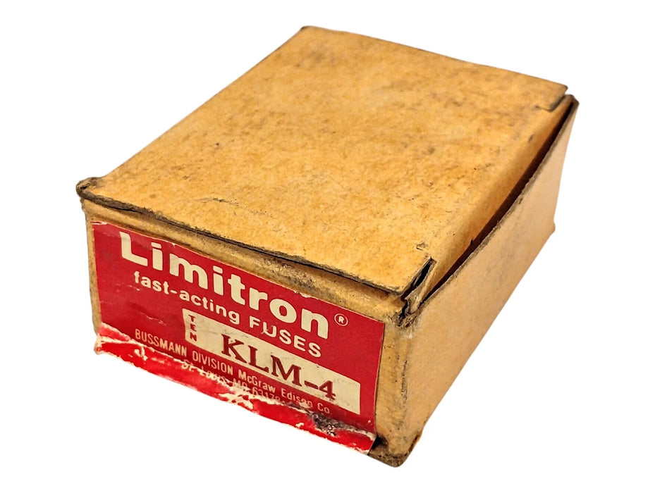 Bussmann KLM-4 600 V AC/DC 4 A Current-Limiting Fast-Acting Fuses