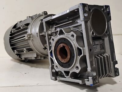 Motovario TS71B4 230/400 V AC Electric Motor w/ NMRV 050 30:1 Gear Reducer