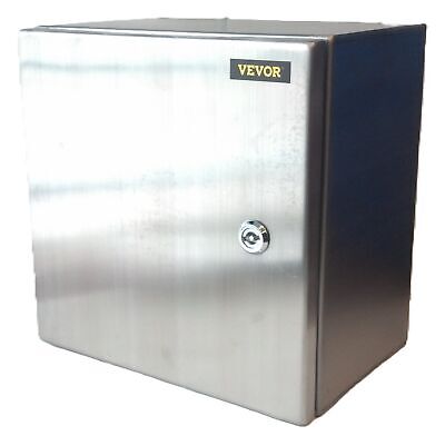 Vevor SP-B3 12"x12"x8" IP66 NEMA 4X Wall Mount Stainless Steel Encolsure