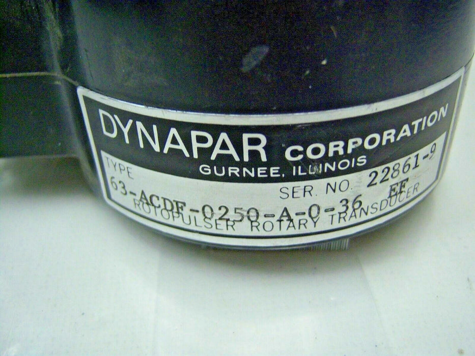 Dynapar Rotopulser / Encoder 63-ACDF-0250-A-O-36