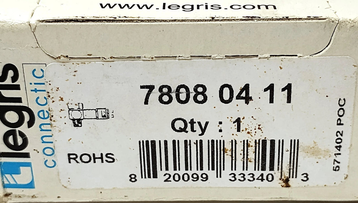 Legris 7808 04 11 1/8 in NPT X 4 mm Pneumatic Pressure Sensor