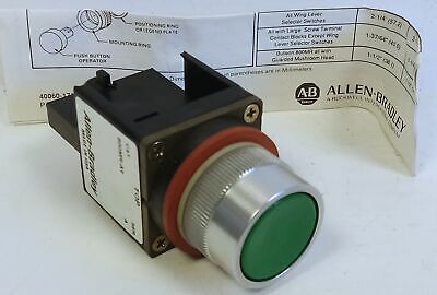 Allen-Bradley 800MR-A1 Green Pushbutton No Contact Block