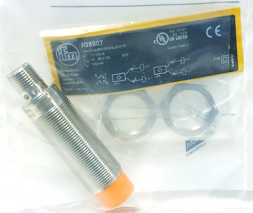 Efector IGK2012-FRKG/M/2LED/US-104 IG5907 10-36 V DC Inductive Proximity Sensor