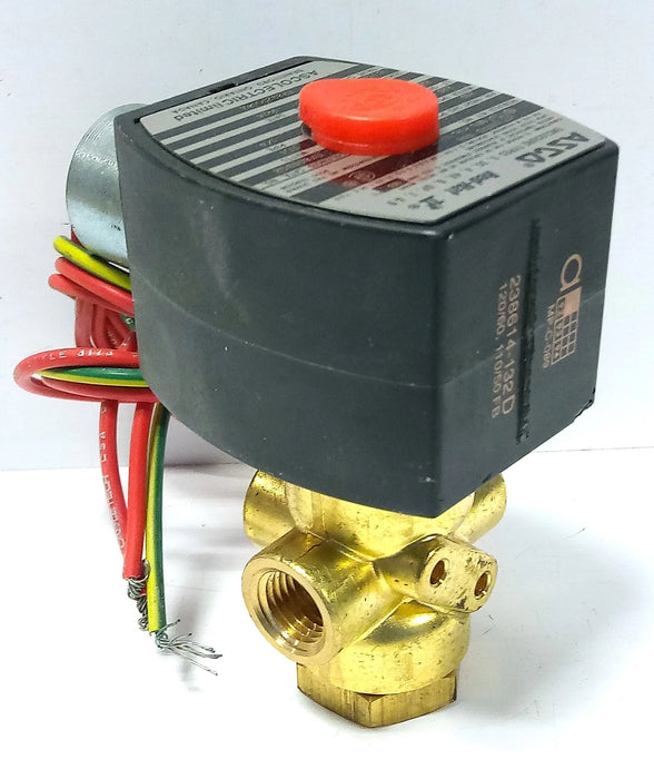 ASCO EF-8320-G182-120 210 psi 1/4 in Solenoid Valve w/ 120 V AC Coil