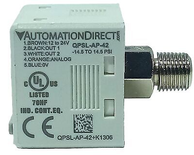 AutomationDirect QPSL-AP-42 12-24 V DC Digital Pressure Sensor w/ Display