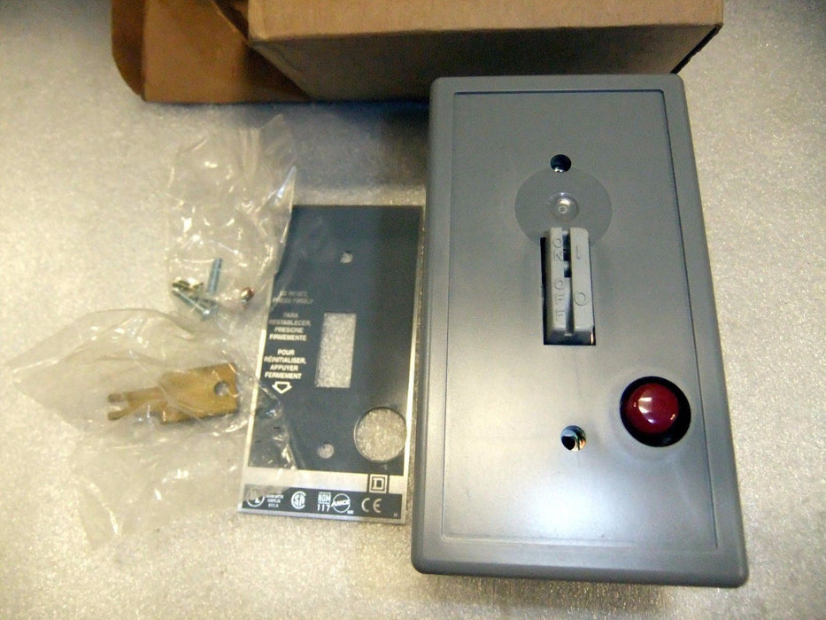 Square D 2510FG3P Manual Starter 277 VAC Red Light 1P