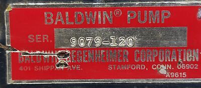 Baldwin Pump 9079-120 Pump
