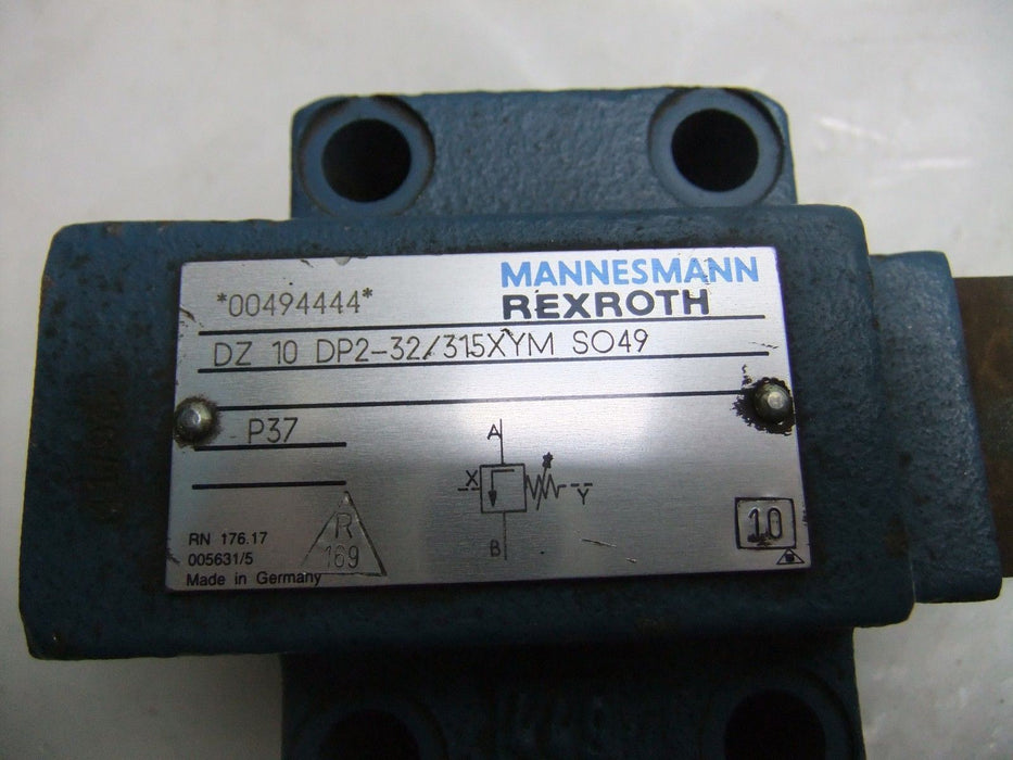 Mannesmann Rexroth Hydraulic Valve DZ 10 DP2-32/315XYM SO49
