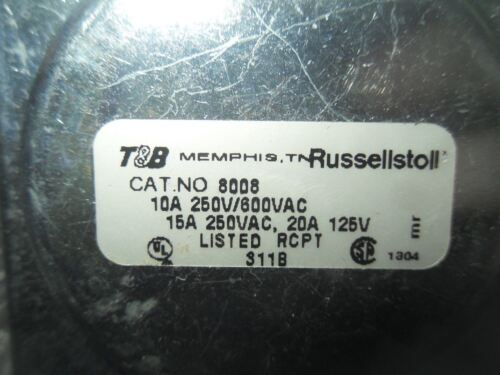 T&B RUSSELLSTOLL 8008 EVER-LOK RECEPTACLE