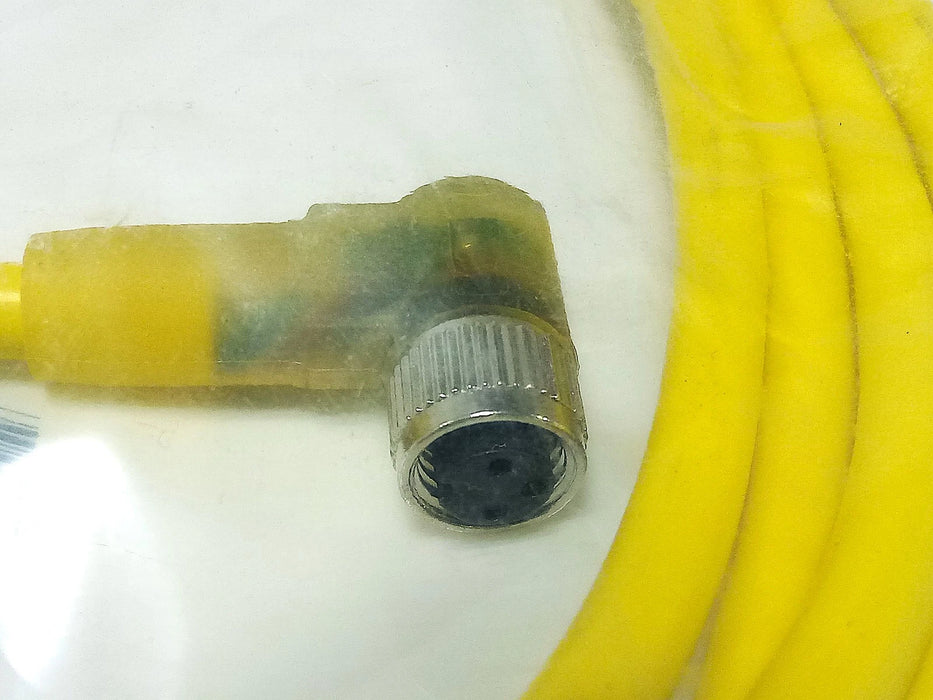 Pepperl Fuchs V3-WM-E2-YE2M-PVC PLC Cable w/ One Circular Quick Connector