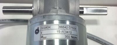 Ametek Dunkermotoren GR63X55 Servo Motor w/ SG80K Reducer & 8871106003 Rectifier