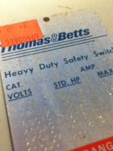 Thomas & Betts HD363SN-TB Safety Switch