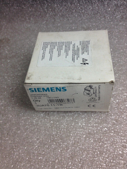 Siemens 3UA70-11-1B Overload Relay