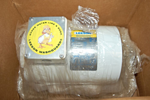 LEESON 113023.00 C6T34VC2D 208-230/460 V AC 1/2 HP 3450 RPM Washguard Motor