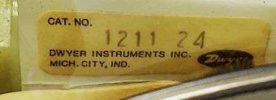 Dwyer 1211-24 SLACK-TUBE Manometer
