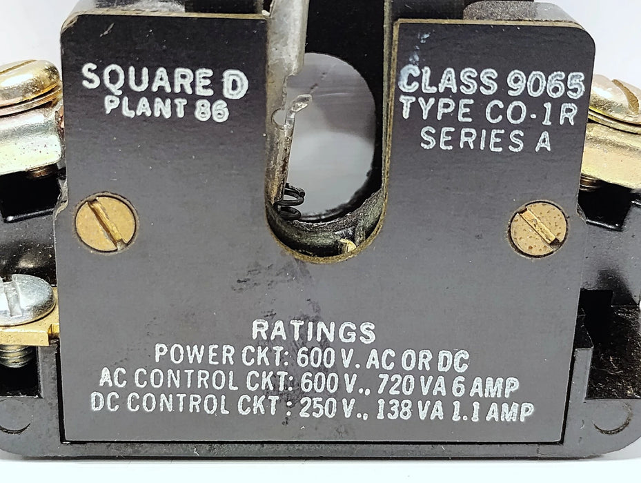 Square D 9065-CO-1R 600 V AC 25 A 1-Pole Melting Alloy Overload Protection Relay