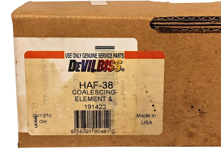 DeVilbiss HAF-38 191423 0.2 Micron Coalescing Filter Element