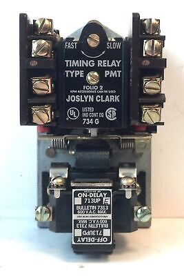 Joslyn Clark 713UPE-76 110-120 V AC Coil 2NO/2NC PMT Pneumatic Timing Relay