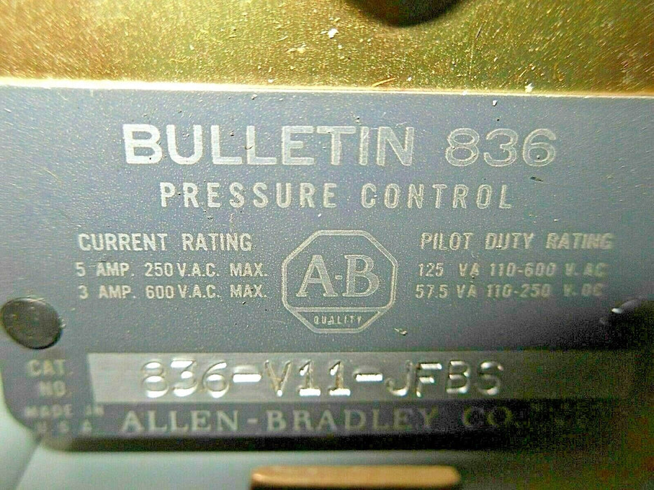 Allen-Bradley 836-V11-JFBS Pressure Control