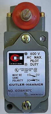 Cutler-Hammer 10316H187 Rotary Gear Limit Switch