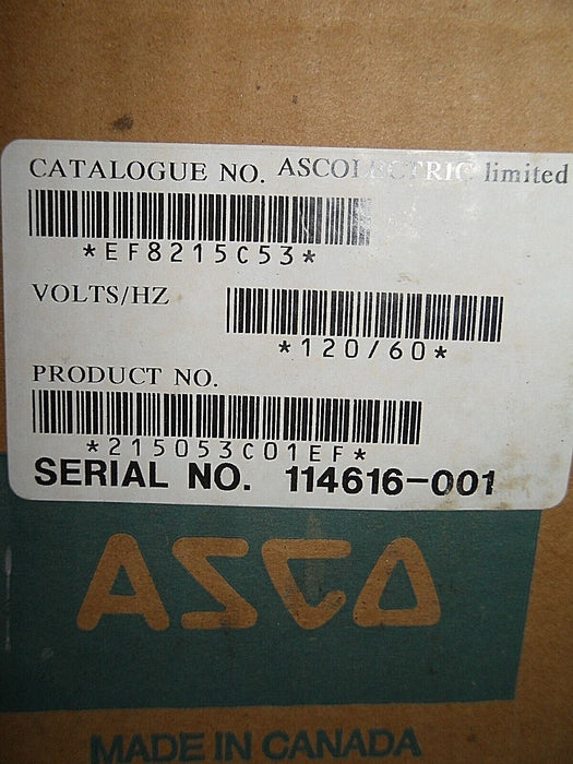 ASCO EF8215C53 2-WAY Solenoid Valve