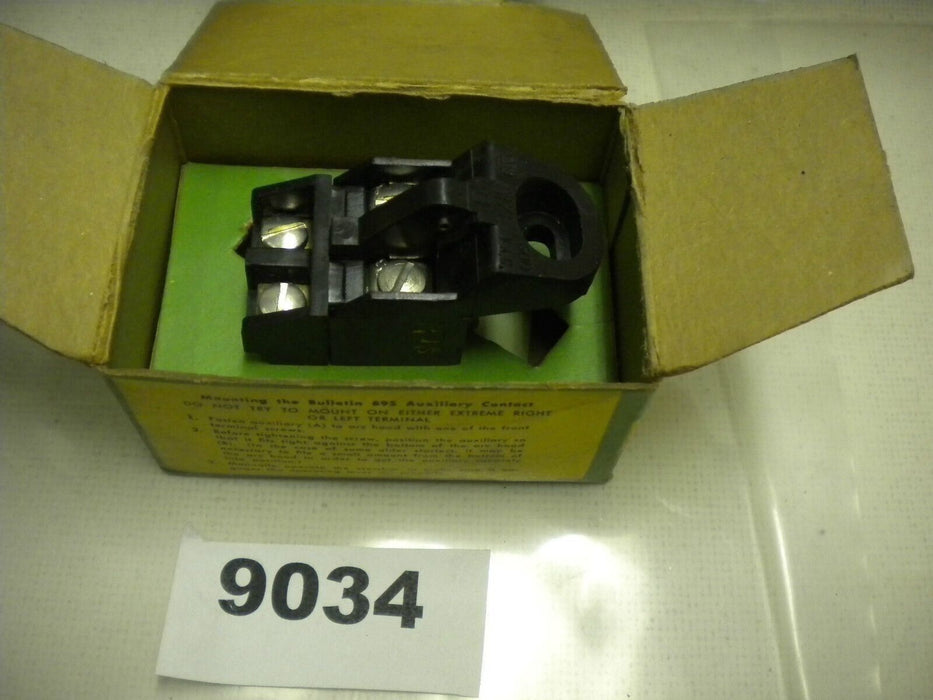 Allen-Bradley Auxiliary Contact Ser. 895 Size 0 895-AO