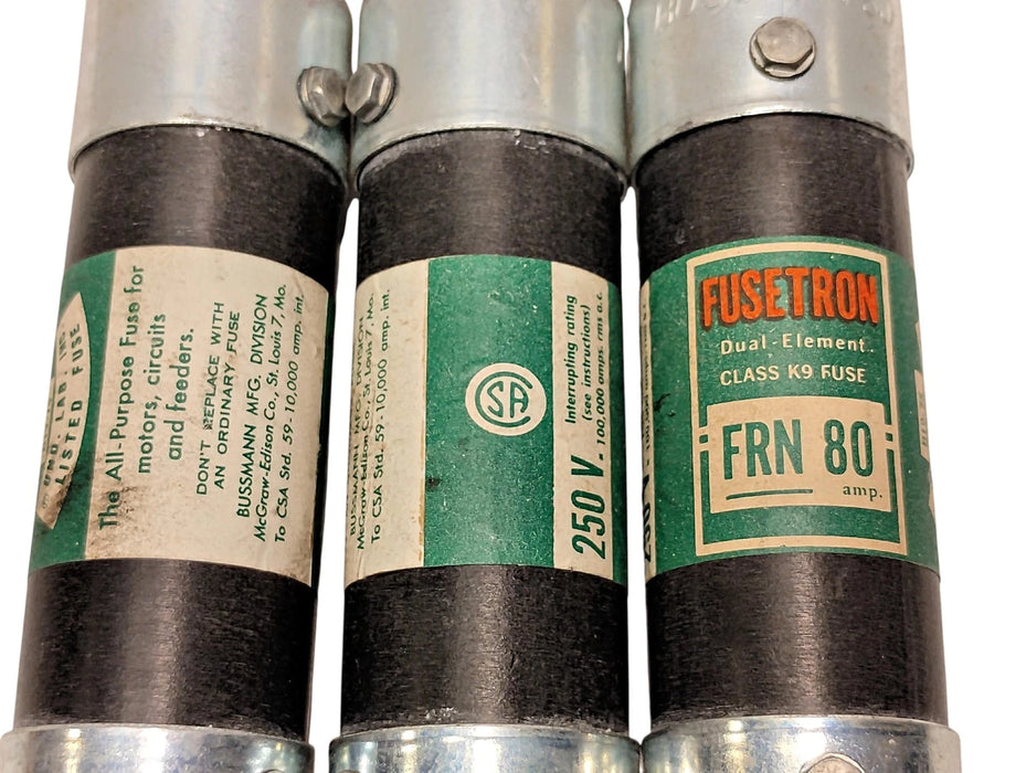 Bussmann FRN-80 250 V 80 A Current-Limiting Time-Delay Fuse