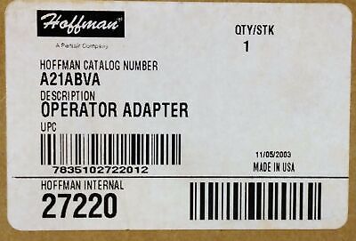 Hoffman A21ABVA Operator Adapter