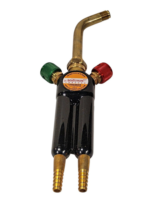 Premier Industries 3A-B Air/Gas Premix Blowpipe Hand Torch w/ Barbed Fittings