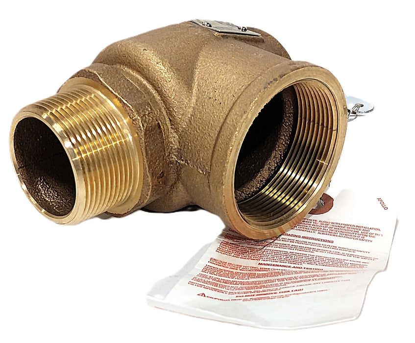 Apollo Valves RVS13-112 15 psi 1-1/2 X 2 in Bronze Pop Safety Valve