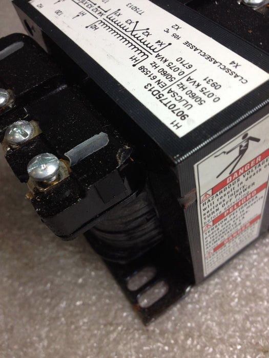 Square D 9070T75D13 Industrial Control Transformer