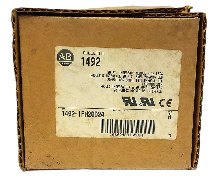 Allen-Bradley 1492-IFM20D24 24 V AC/DC 20 Point PLC Interface Module