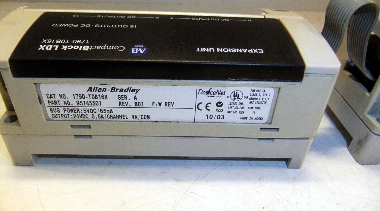 Allen-Bradley Compact Block, Expansion Unit 1790DT16BV0 1790-TOB16X
