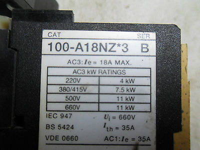 Allen-Bradley 100-A18NZ*3 Contactor 24VDC